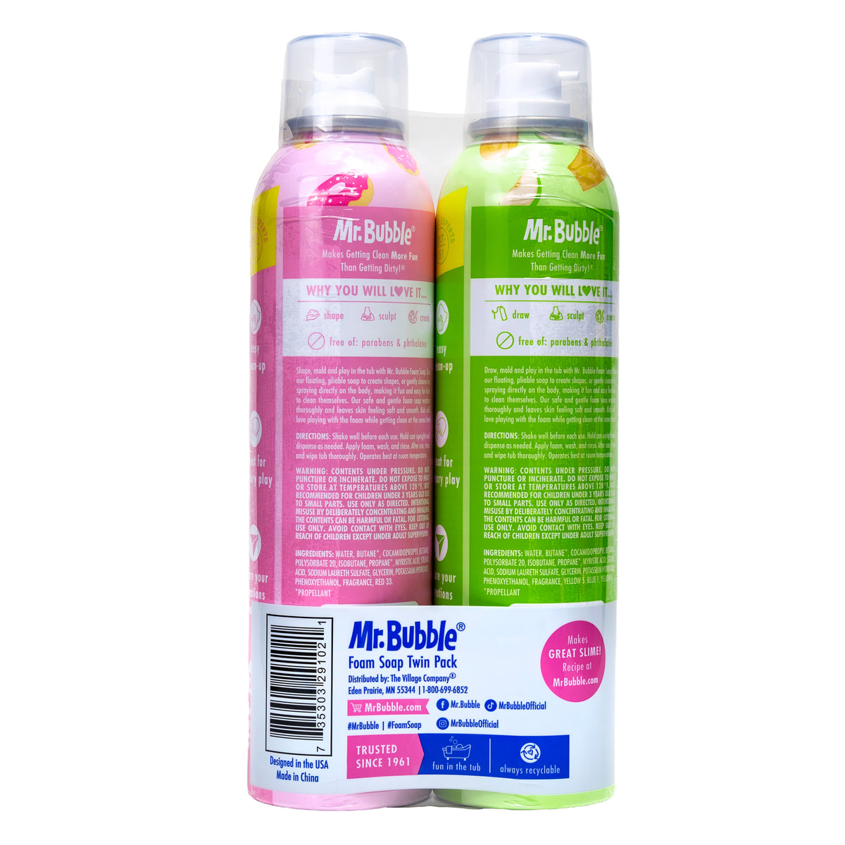 Foam Soap Twin Pack, Rotating Colors