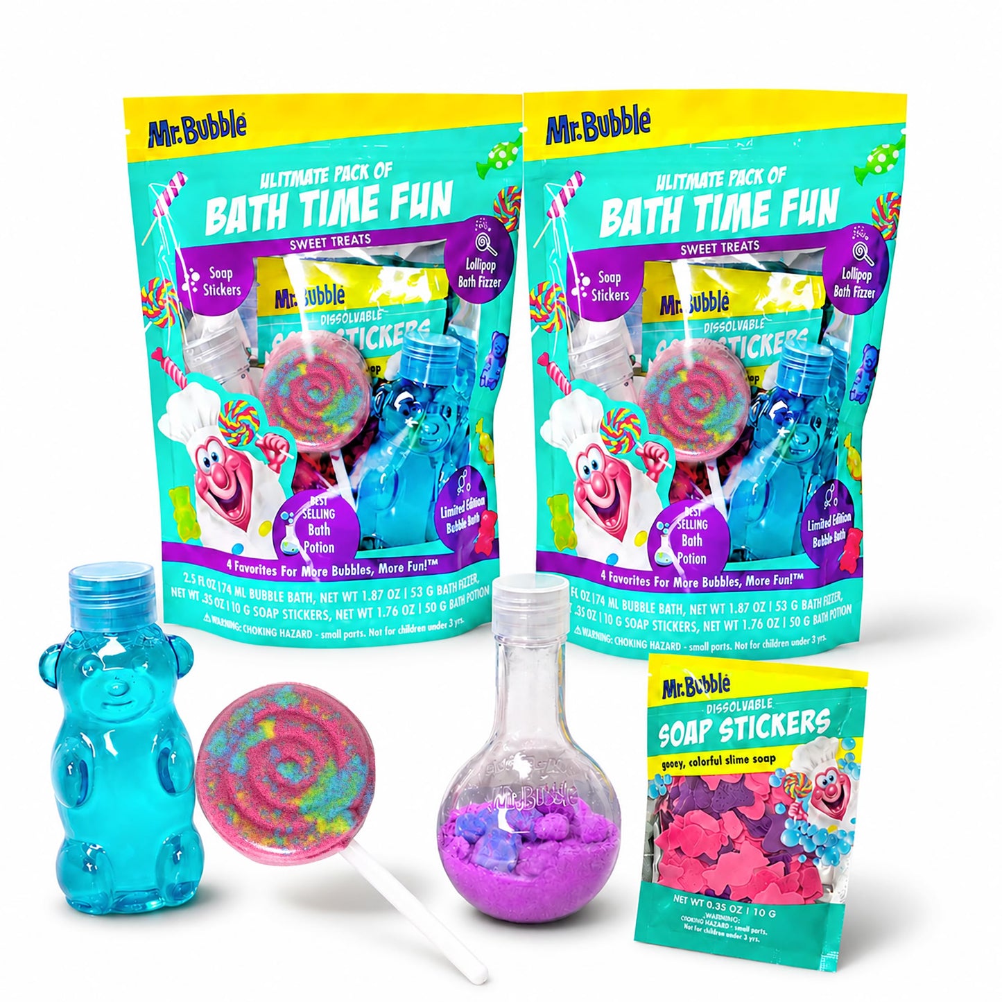 Mr. Bubble Ultimate Pack of Bath Time Fun Two Packs