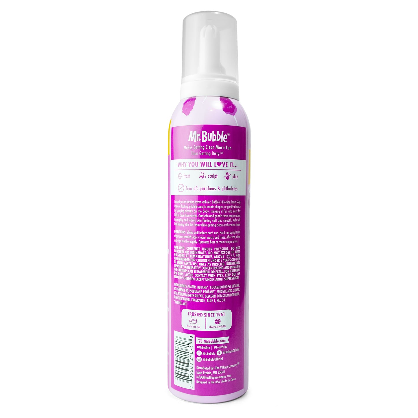 Mr. Bubble Frosting Foam Soap Cotton Candy