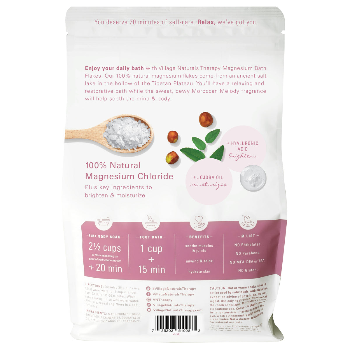 Glow Magnesium Bath Flakes