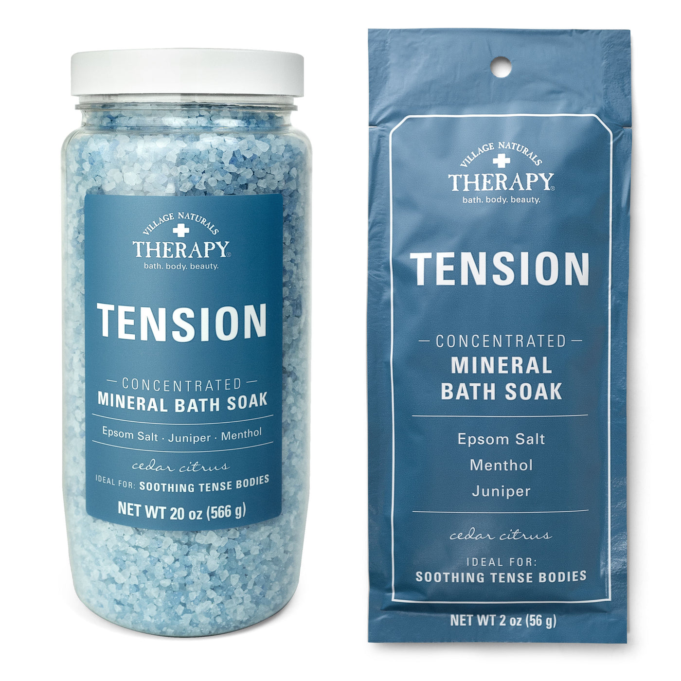 Village Naturals Therapy Tension Concentrated Mineral Bath Soak