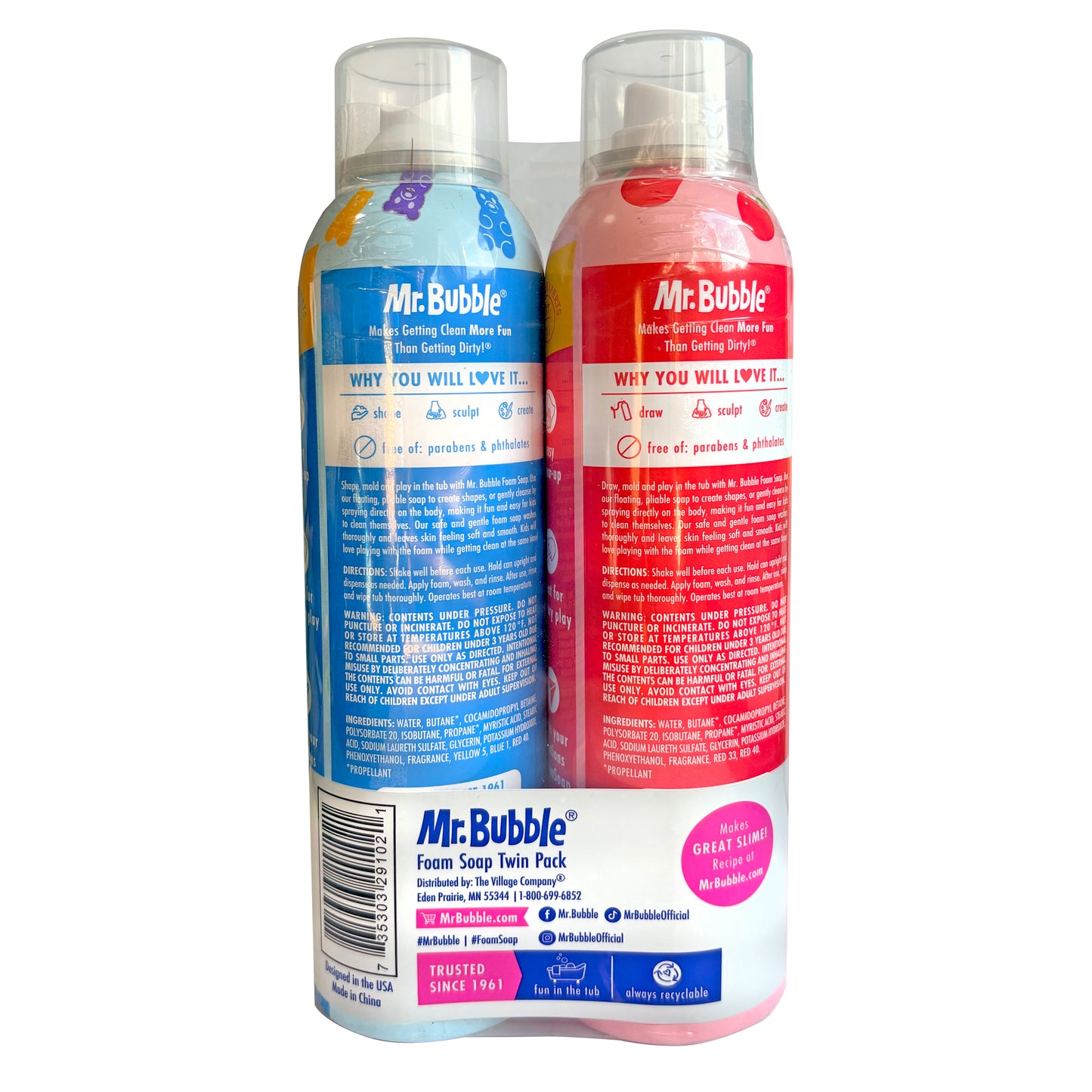 Foam Soap Twin Pack, Rotating Colors