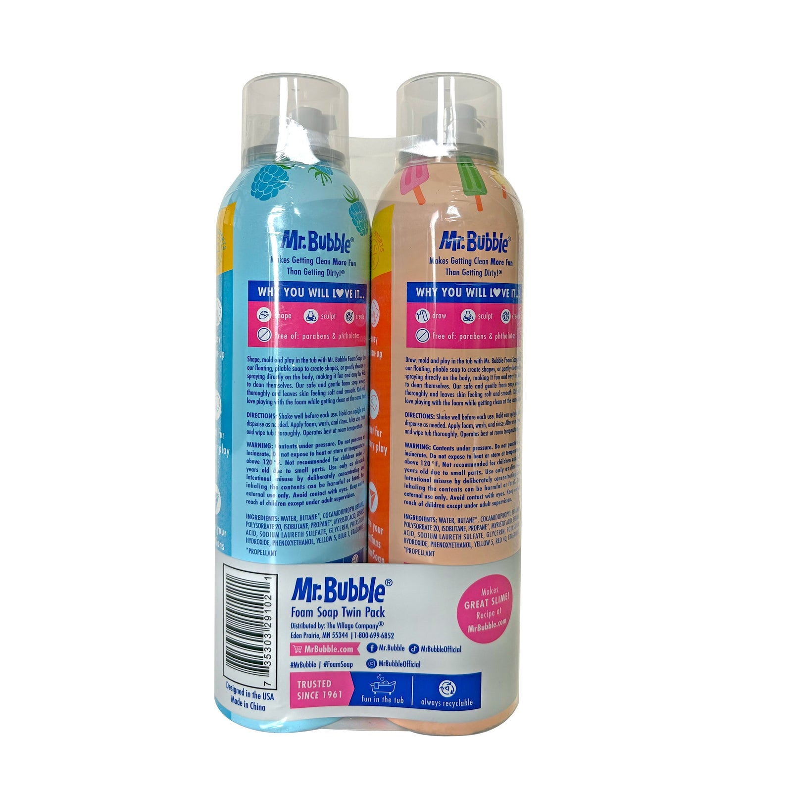Foam Soap Twin Pack, Rotating Colors
