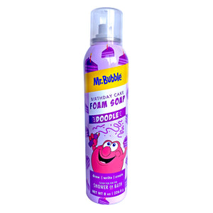 Mr. Bubble Doodle Foam Soap Birthday  Cake