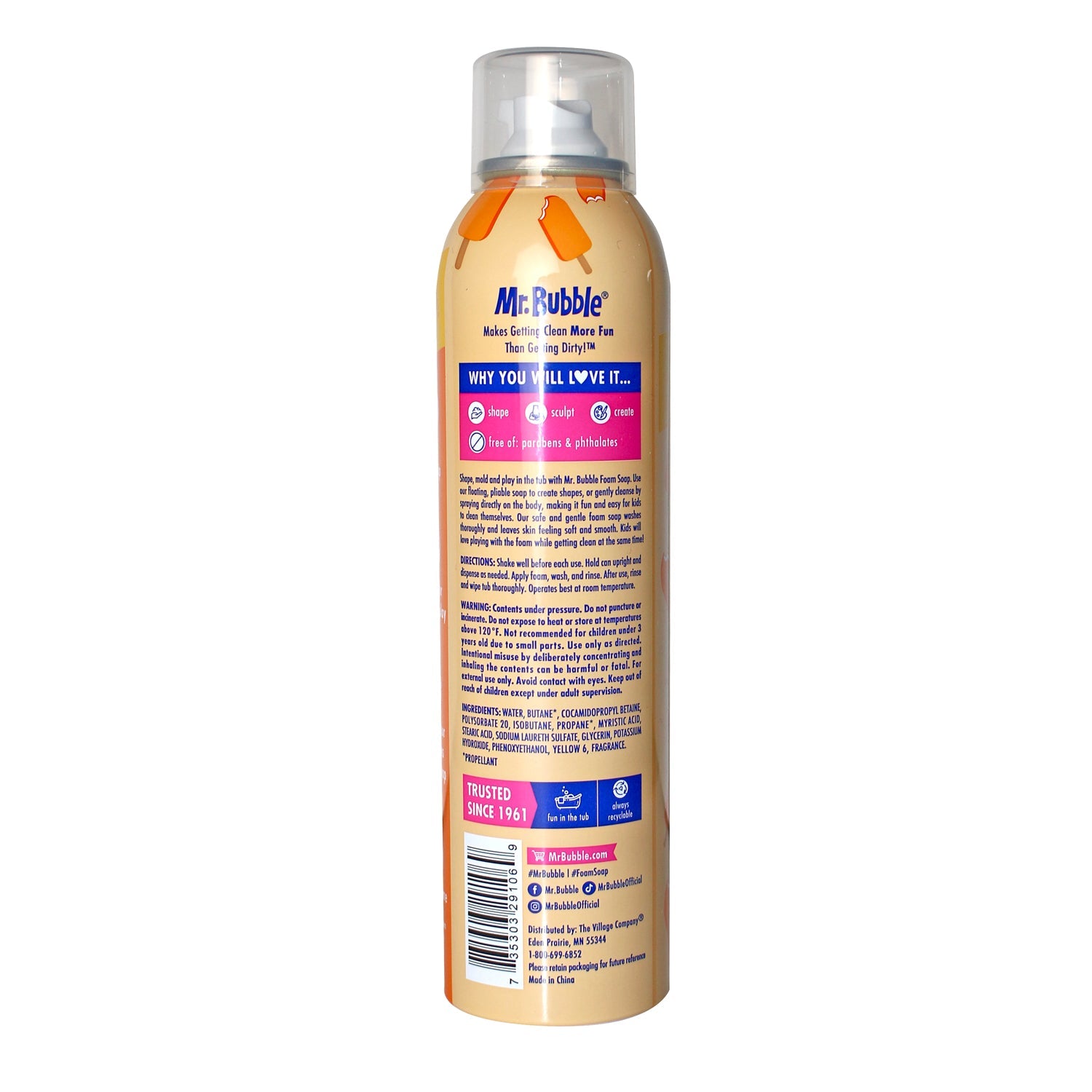 Mr. Bubble Fluffy Foam Soap Orange Cream