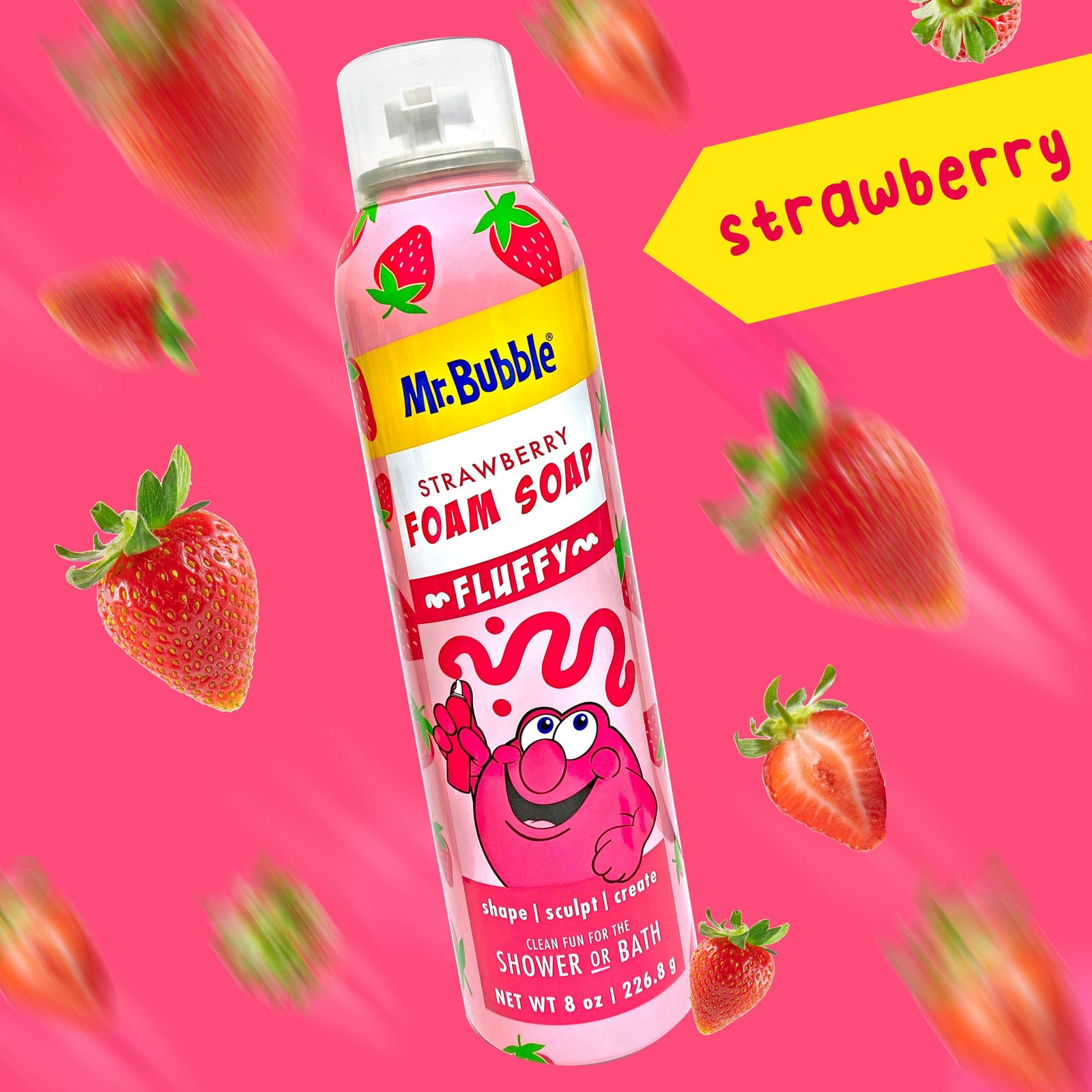 Mr. Bubble Fluffy Foam Soap Strawberry