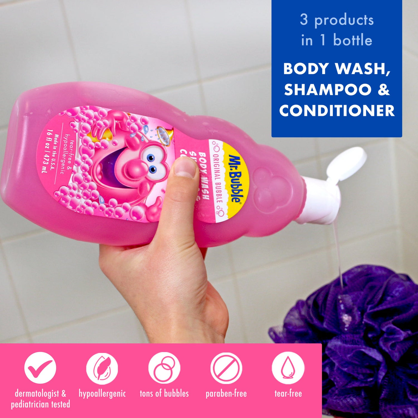 Original 3-in-1 Body Wash, Shampoo & Conditioner 16 oz