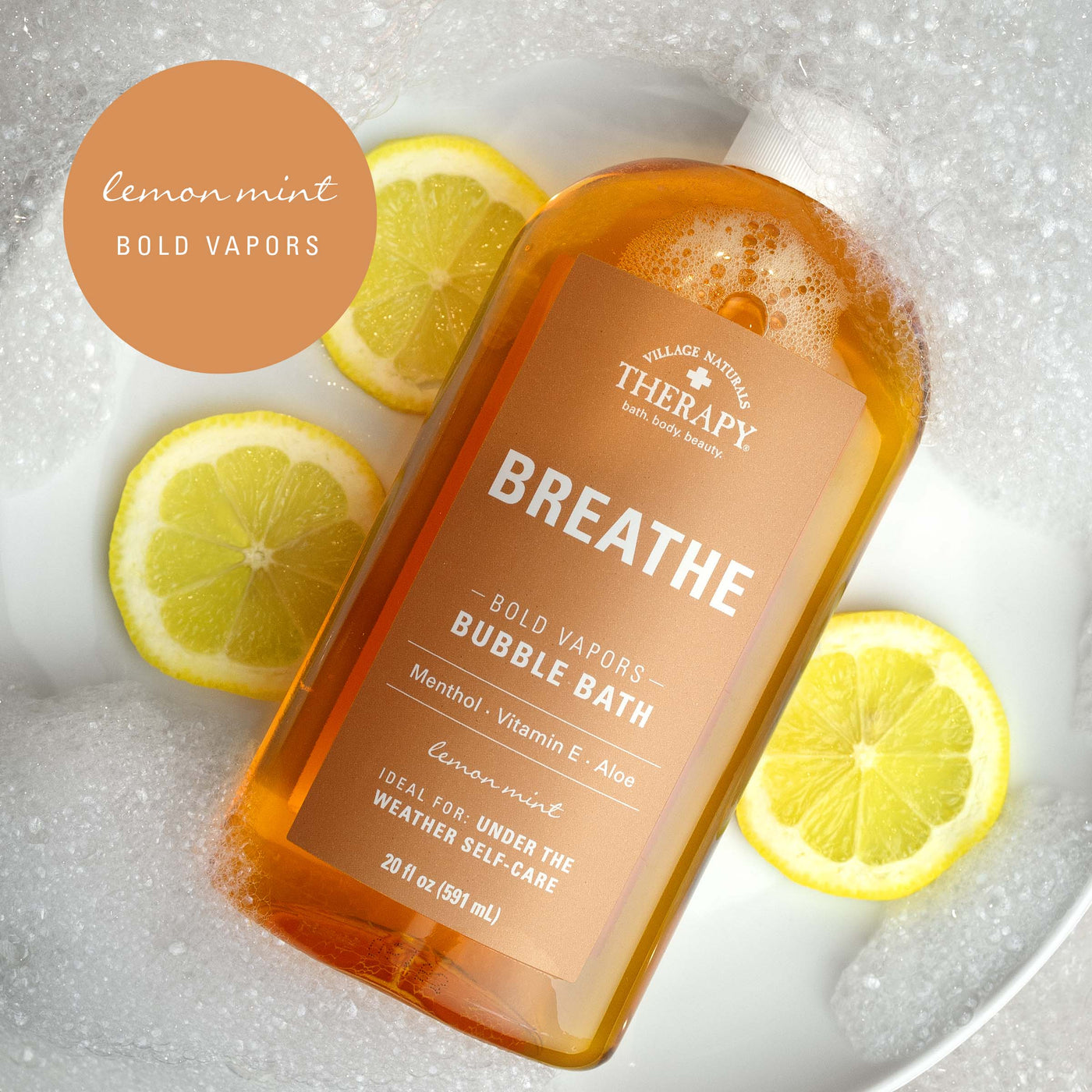 Village Naturals Therapy Breathe Bubble Bath