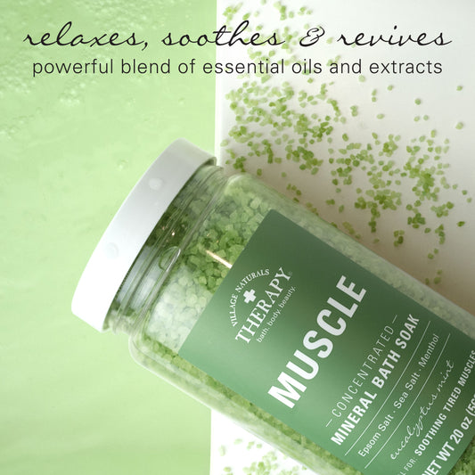 Village Naturals Therapy Muscle Concentrated Mineral Bath Soak