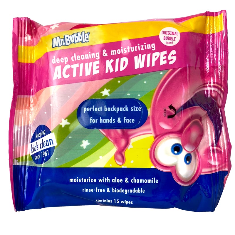 Mr. Bubble Active Kid Wipes