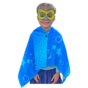 Mr. Bubble Mighty Bubble Towel Cape & Superhero Mask