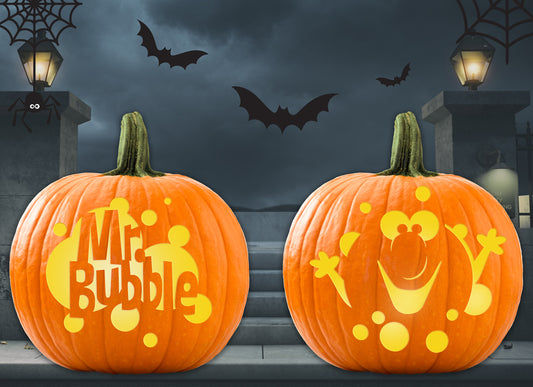 Mr. Bubble Pumpkin Stencils for Fa-BOO-lous Halloween Fun!
