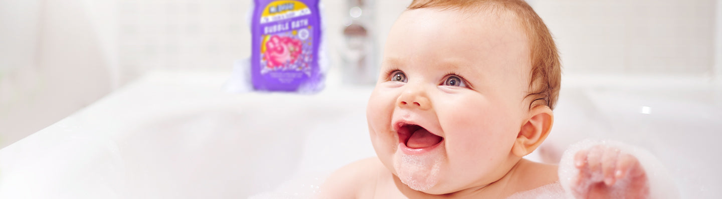 Mr Bubble baby and toddler