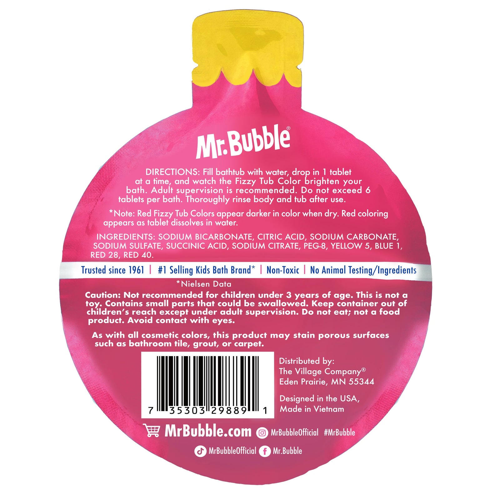 Limited Edition Holiday Ornament Fizzy Tub Colors