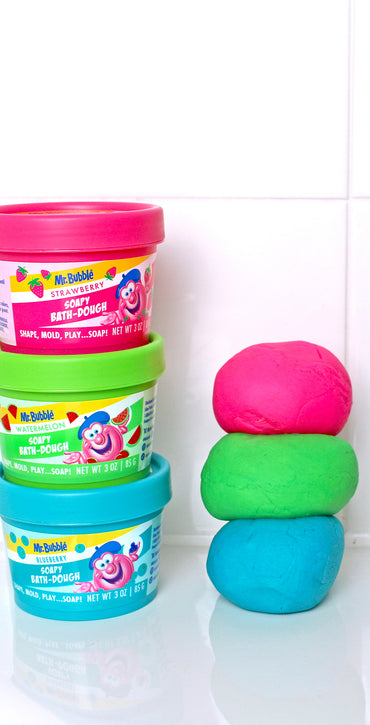 Introducing Soapy Bath Dough: Mr. Bubble’s Playful and Creative Moldable Bath Dough!