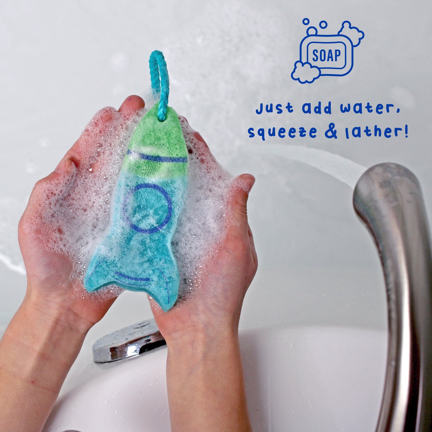 Bubble Buffer Body Wash Infused Sponge