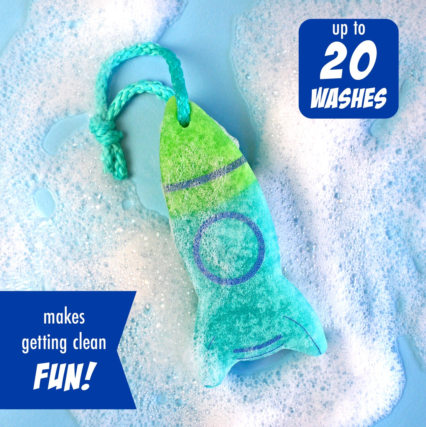Bubble Buffer Body Wash Infused Sponge
