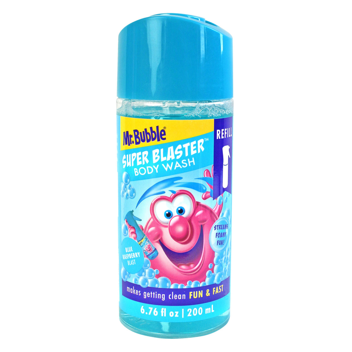 Mr. Bubble Super Blaster Body Wash Refill Blue Raspberry Blast