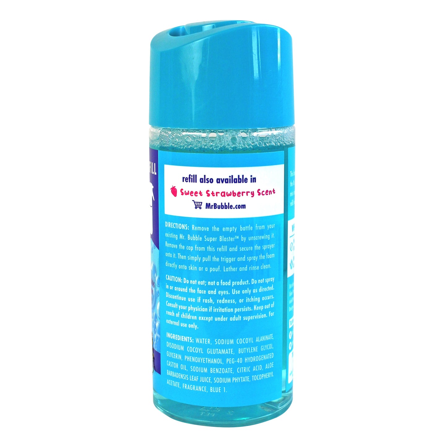 Mr. Bubble Super Blaster Body Wash Refill Blue Raspberry Blast