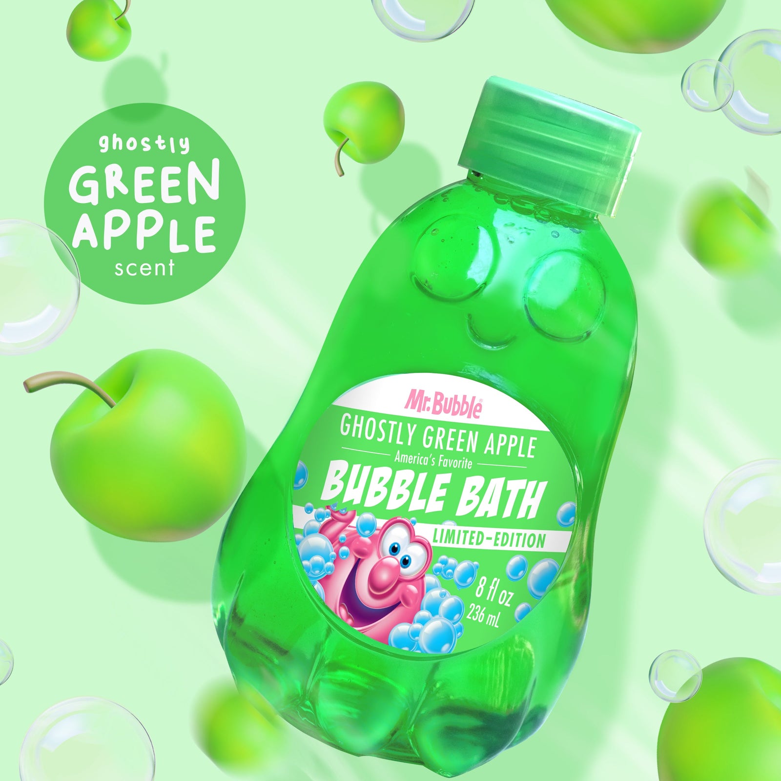 Limited Edition Ghostly Green Apple Bubble Bath