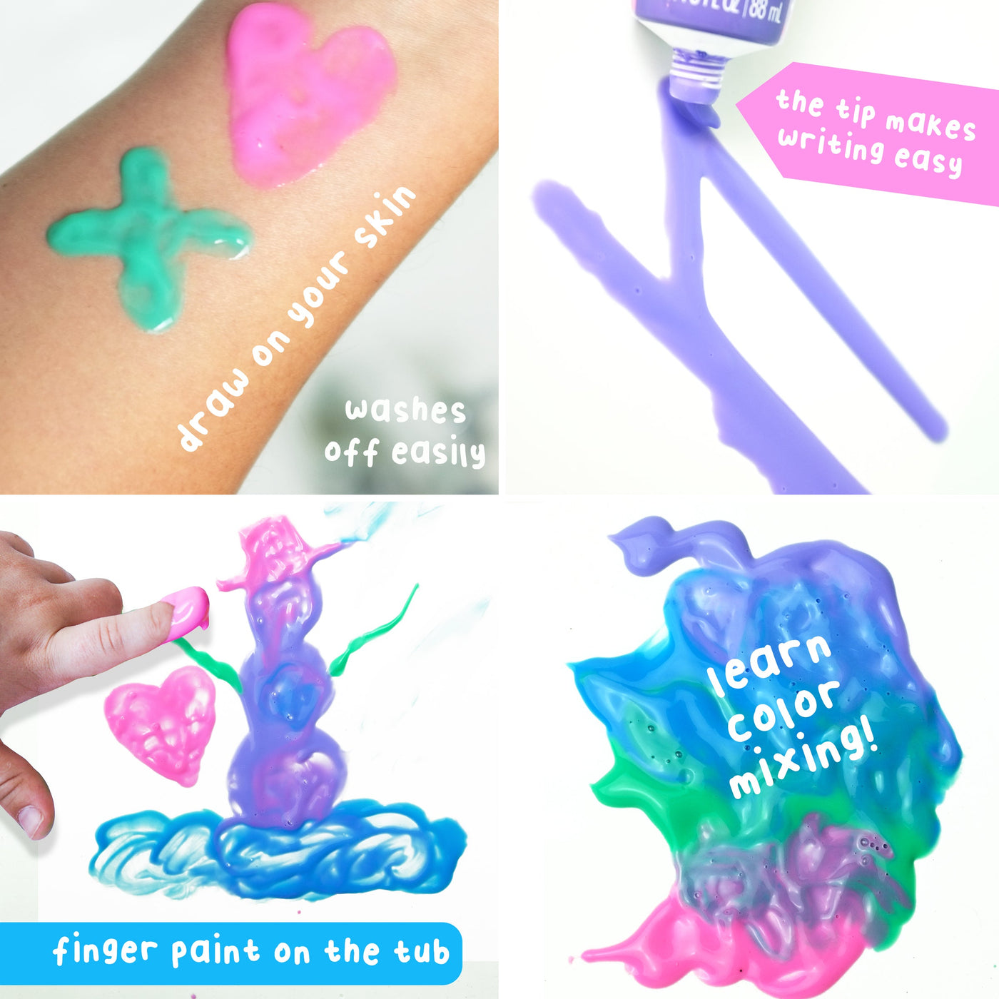 Holiday Bathtub Finger Paint Soap