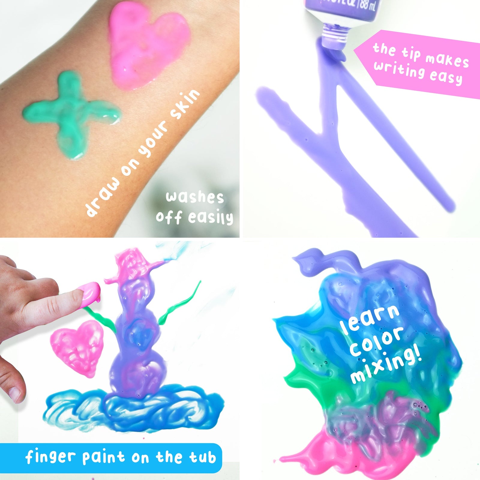 Holiday Bathtub Finger Paint Soap