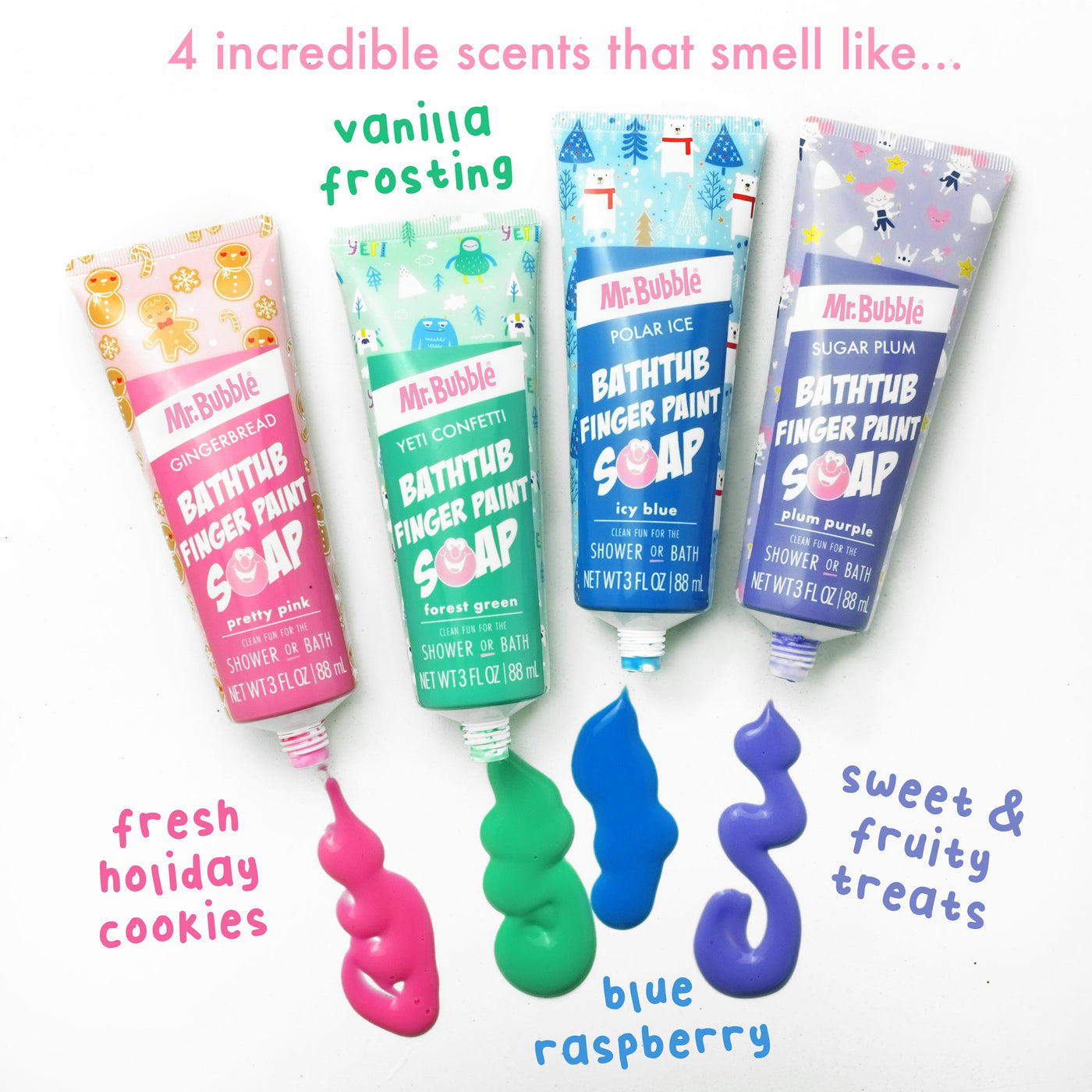 Holiday Bathtub Finger Paint Soap