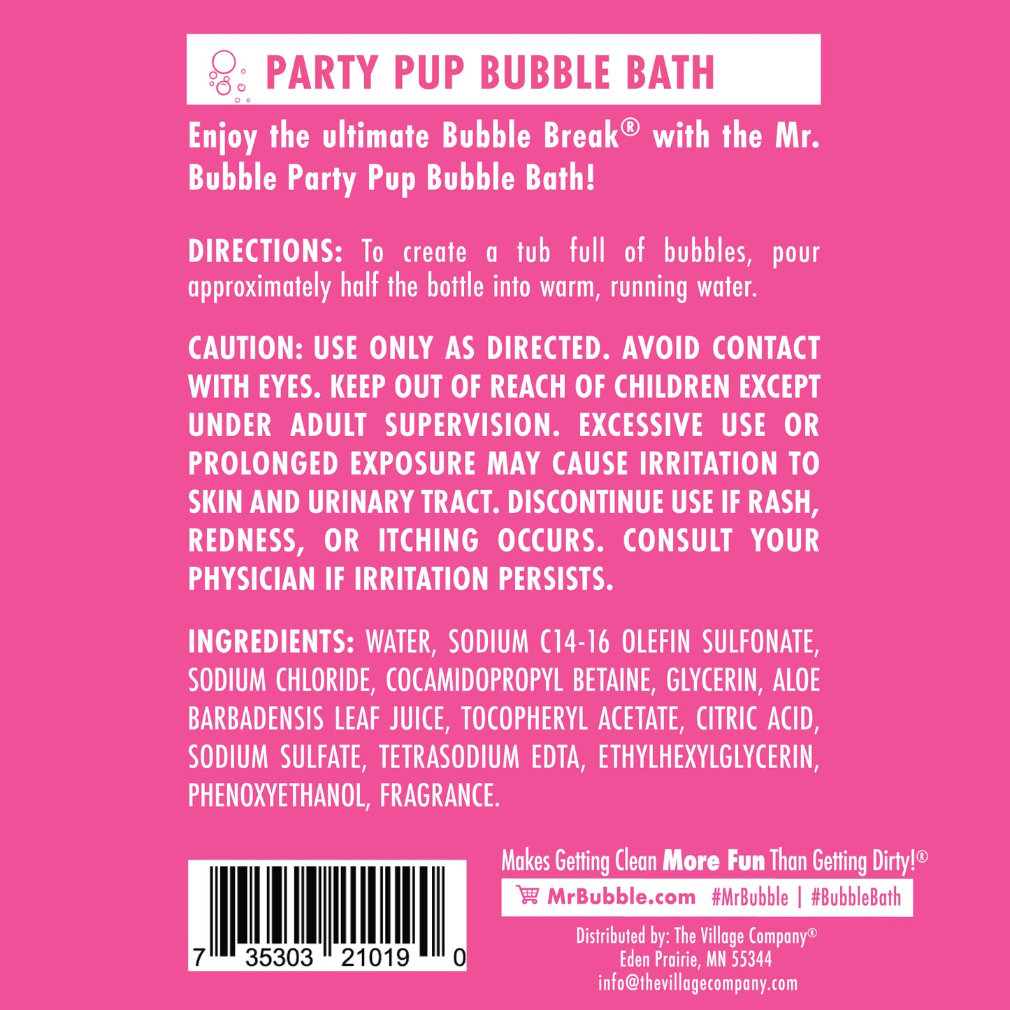 Balloon Animal Bubble Bath