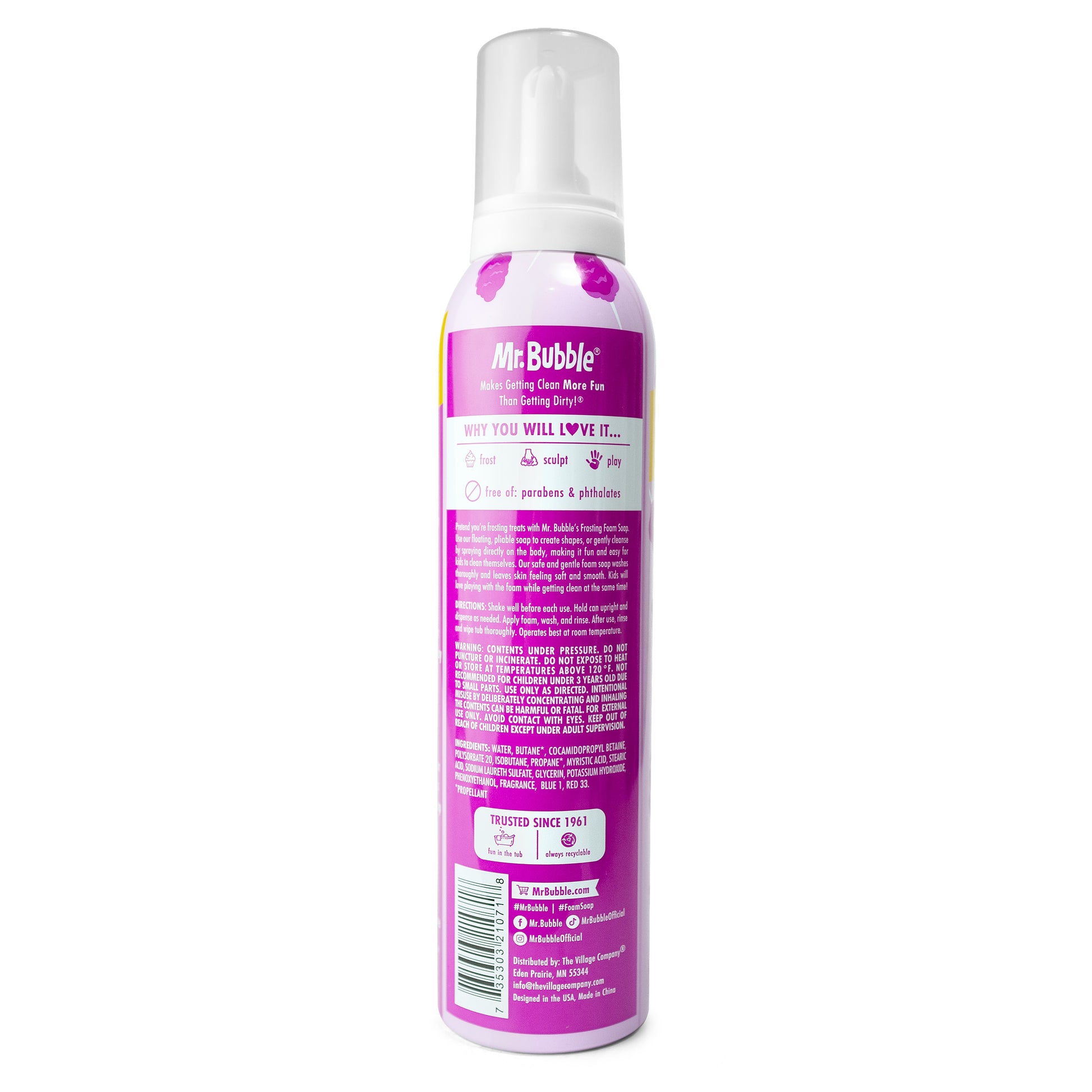 Mr. Bubble Frosting Foam Soap Cotton Candy