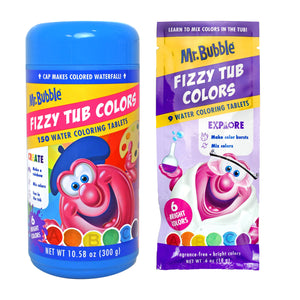 Mr. Bubble Fizzy Tub Colors