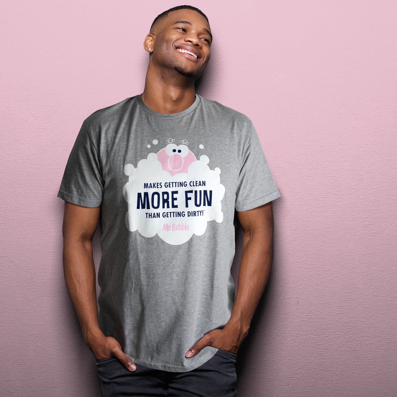 Mr. Bubble Makes Getting Clean More Fun Short Sleeve T-Shirt