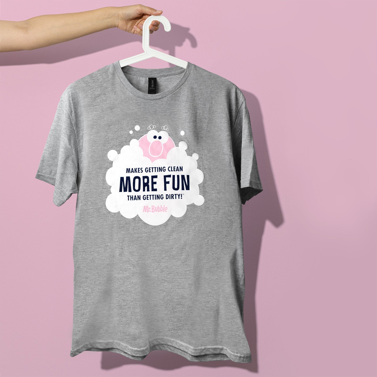 Mr. Bubble Makes Getting Clean More Fun Short Sleeve T-Shirt
