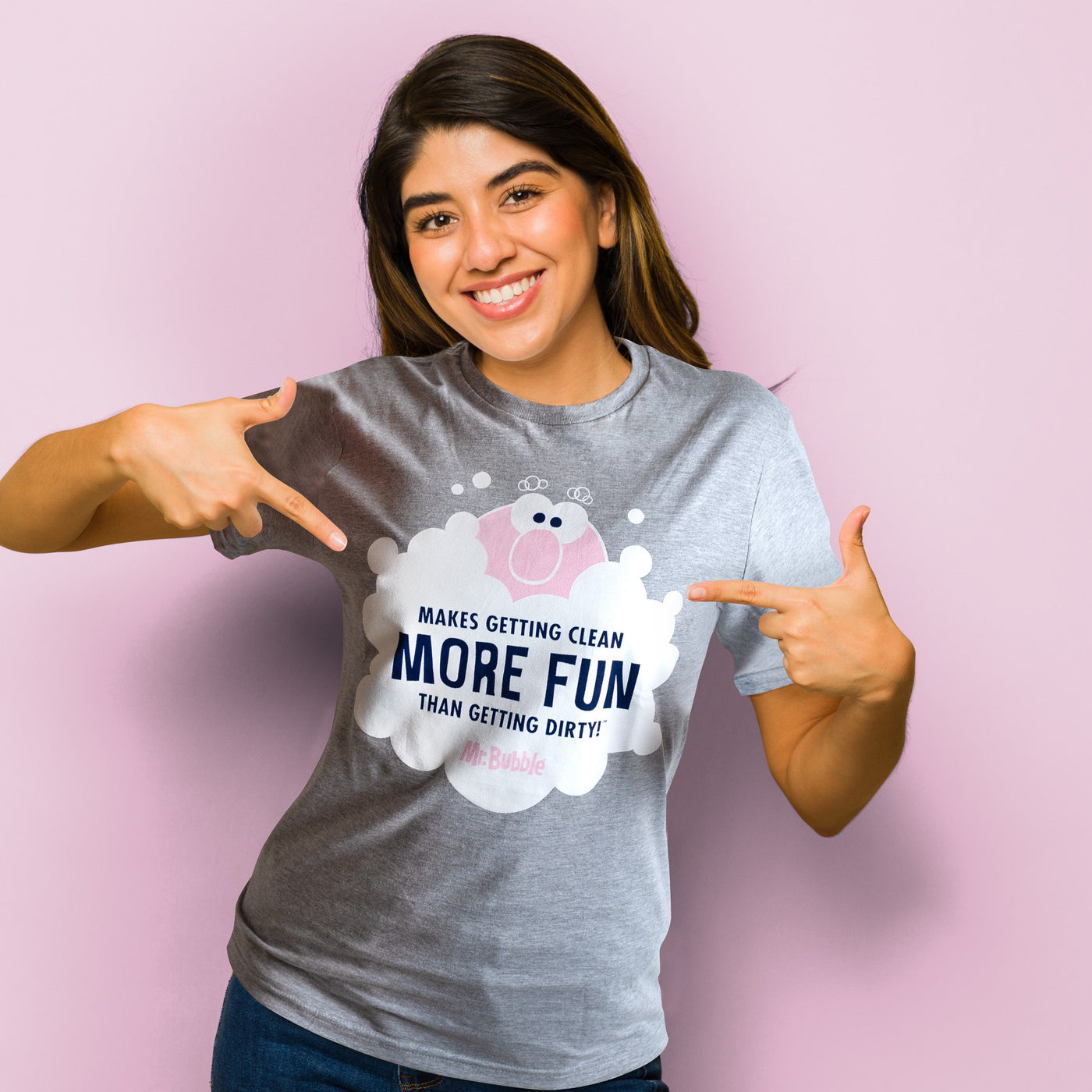 Mr. Bubble Makes Getting Clean More Fun Short Sleeve T-Shirt
