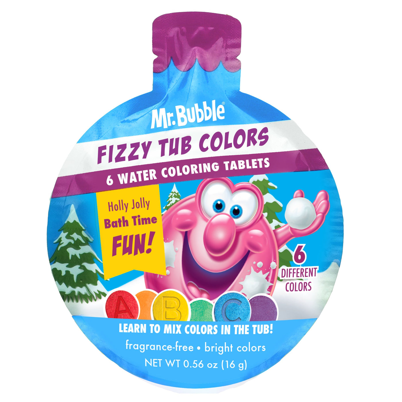 Limited Edition Holiday Ornament Fizzy Tub Colors