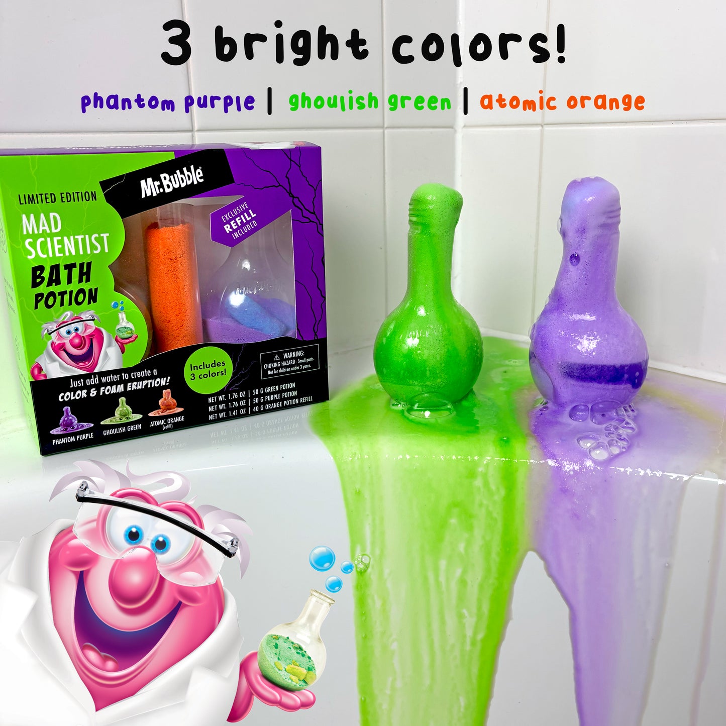 Mad Scientist Bath Potion Set