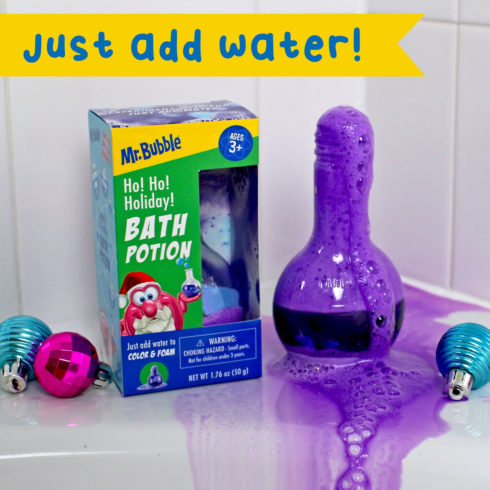 Mr. Bubble Holiday Potion Pink