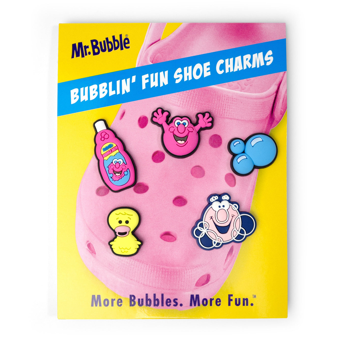 Mr. Bubble Shoe Charms 5-pack
