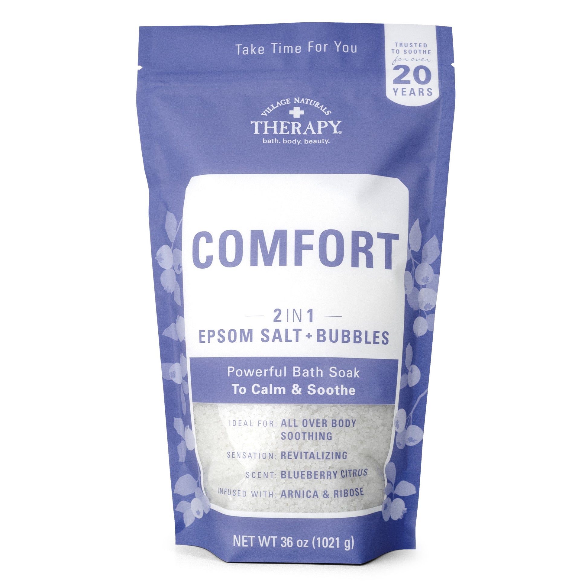 Village Naturals Therapy Comfort Epsom Salt and Bubbles Bath Soak