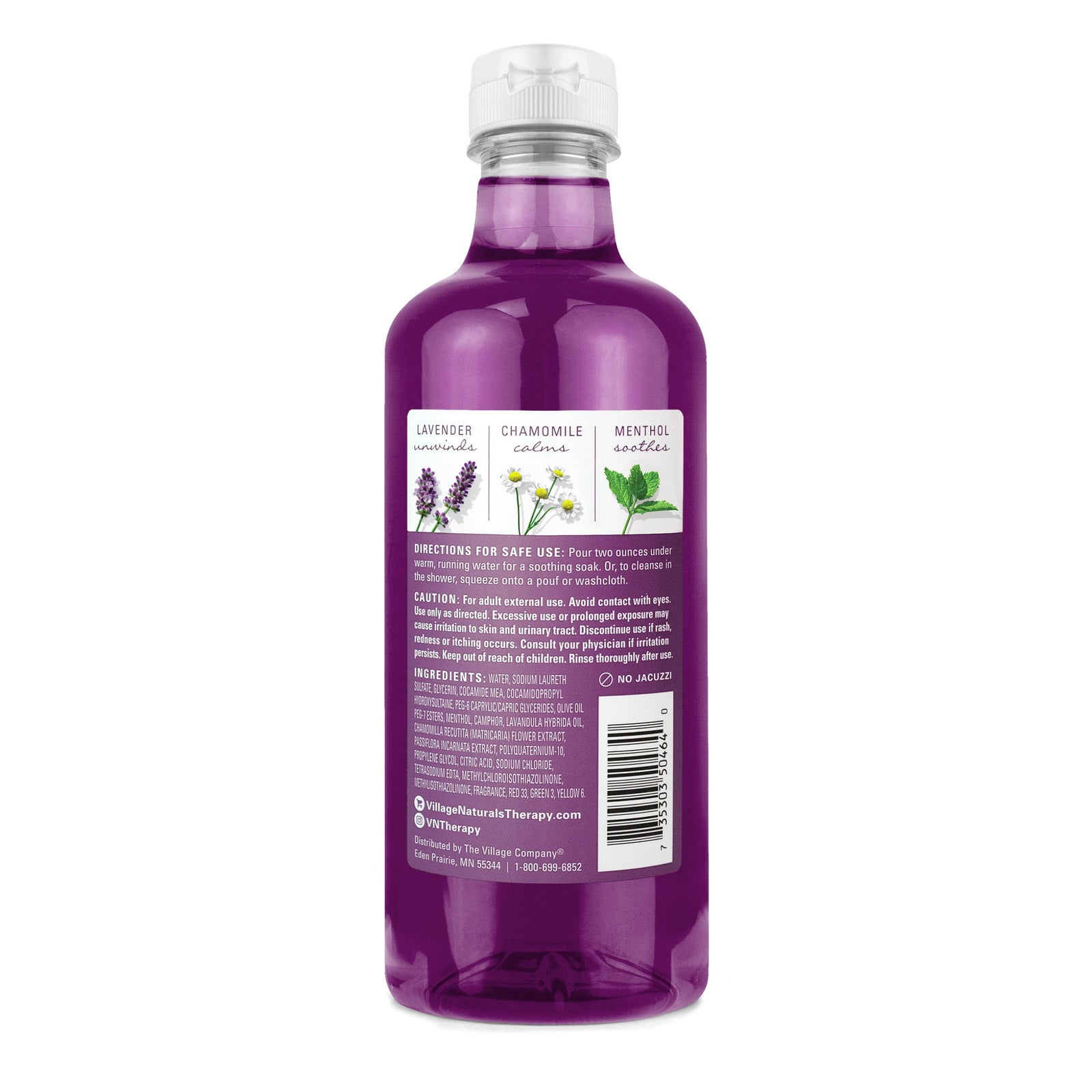 Village Naturals Therapy Nighttime Foaming Bath Oil & Body Wash