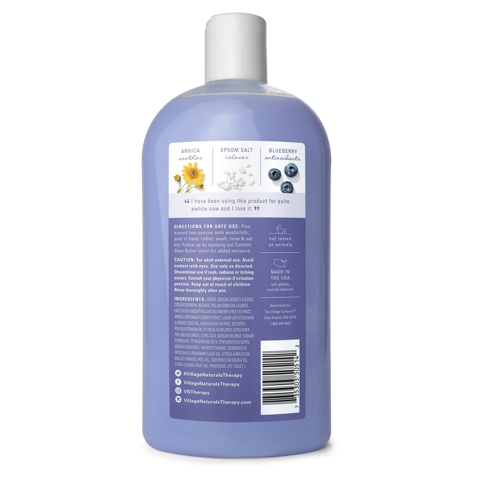 Village Naturals Therapy Comfort Extra Gentle Body Wash