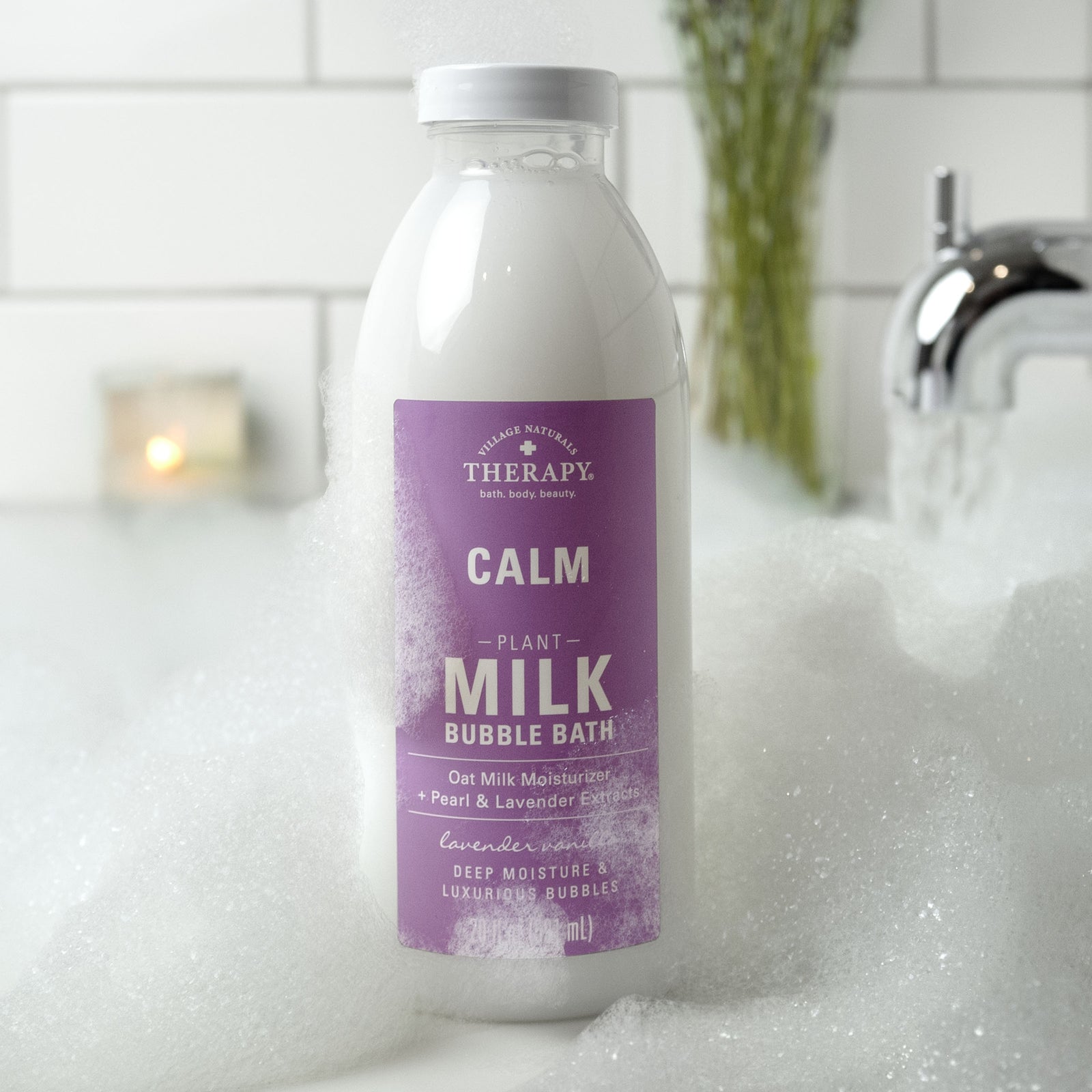 Village Naturals Therapy Calm Plant Milk Bubble Bath