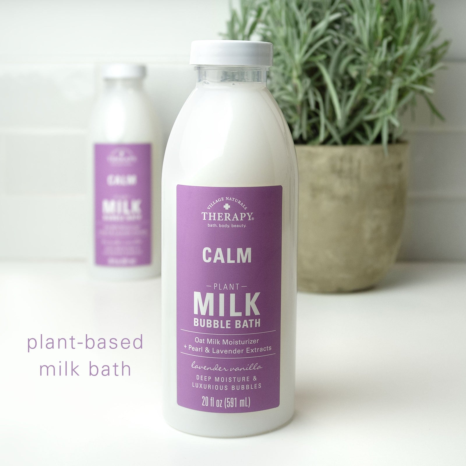 Village Naturals Therapy Calm Plant Milk Bubble Bath