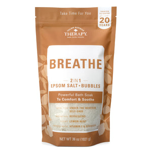 Village Naturals Therapy Breathe Foaming Epsom Salt Bath Soak