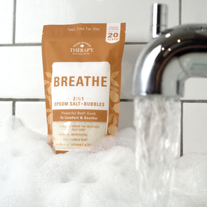 Village Naturals Therapy Breathe Epsom Salt and Bubbles Bath Soak