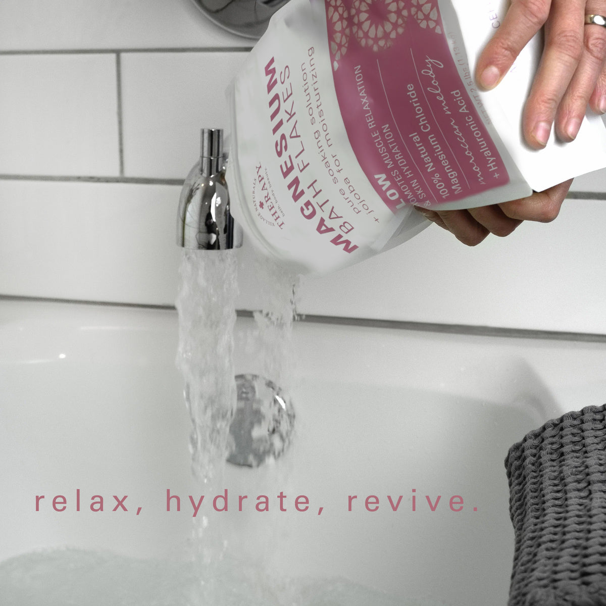 Glow Magnesium Bath Flakes