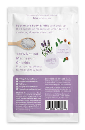 Village Naturals Therapy Calm Magnesium Bath Flakes 4.5 oz.