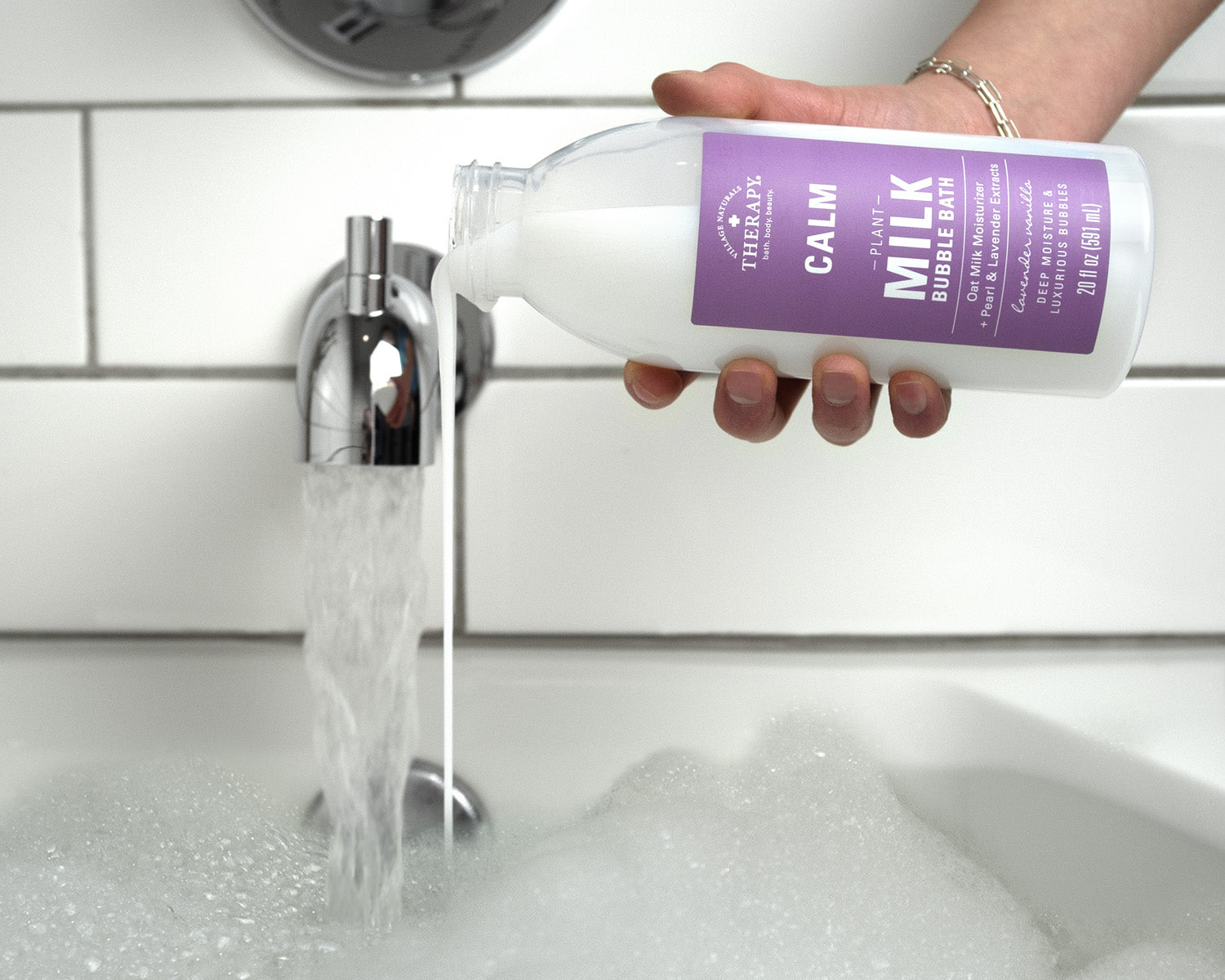Introducing Calm Plant Milk Bubble Bath