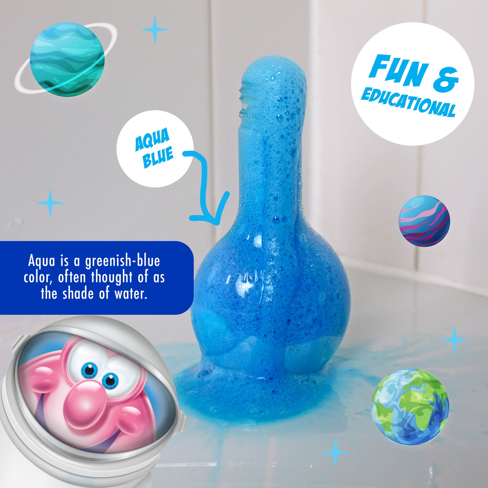 Mr. Bubble Scientific and Terrific Bath Potion Aqua Blue