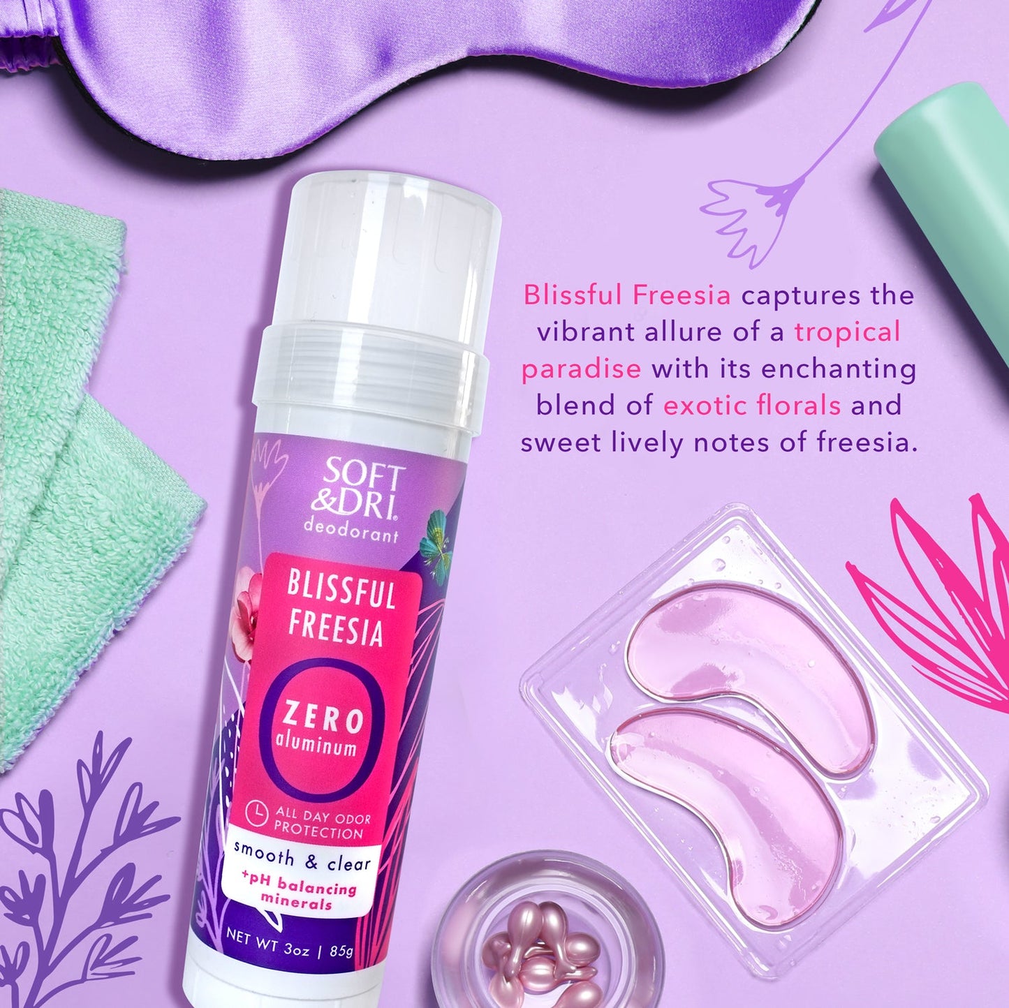 Soft & Dri Blissful Feesia Aluminum Free Deodorant