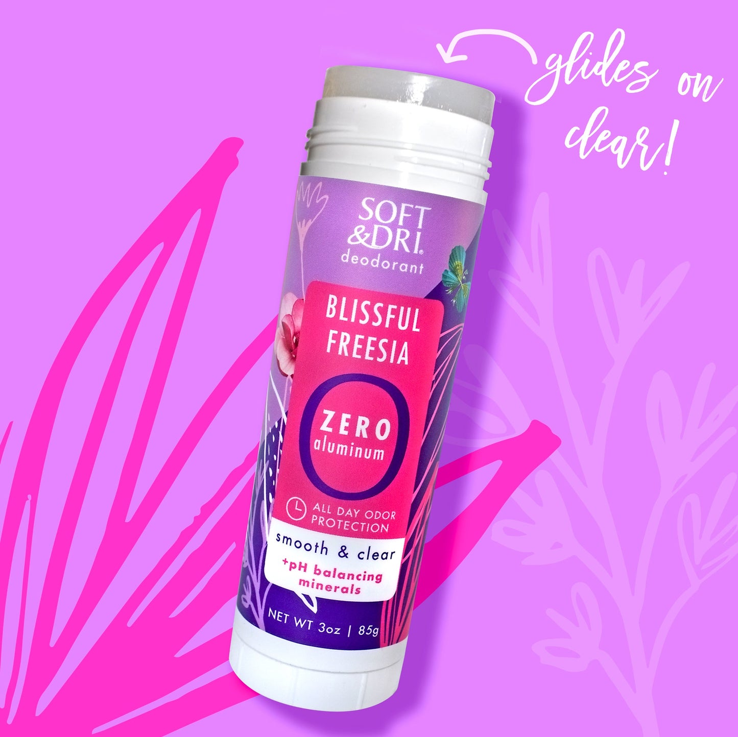 Soft & Dri Blissful Freesia Aluminum Free Clear Solid Deodorant